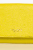 Trussardi Yellow Leather Wallet Trussardi 